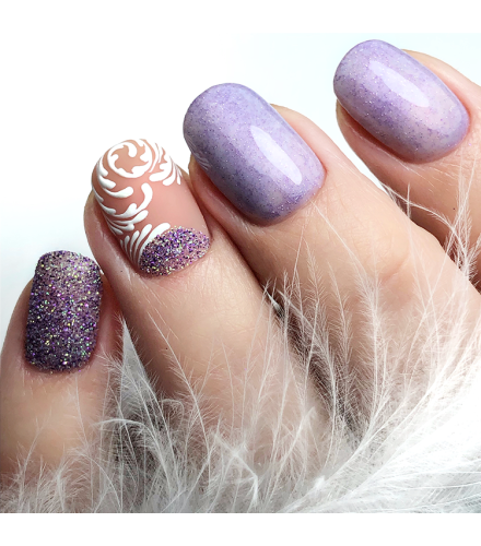Shell Lavender Sand decoration powder | Slowianka Nails