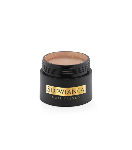 Easy leveling Beige Gold Cover construction gel 15g | Slowianka Nails