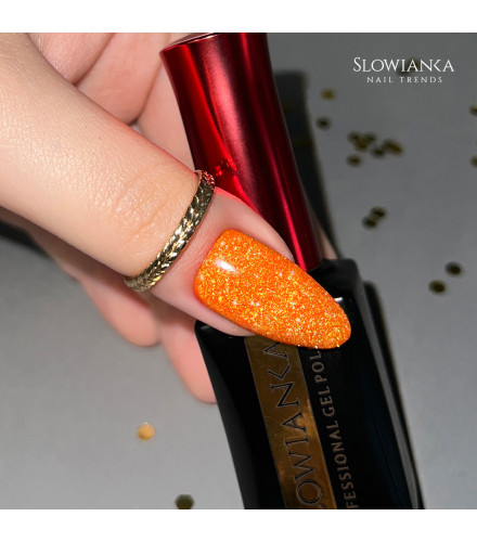 420 Explosive Orange gel polish 8g | Slowianka Nails
