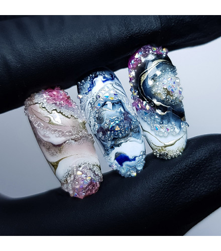 9 Lilac Magic Crystals | Slowianka Nails