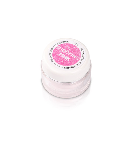 Summer Snow S10 Shocking Pink 3g powder | Slowianka Nails
